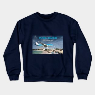 Landing in Sint Maarten Crewneck Sweatshirt